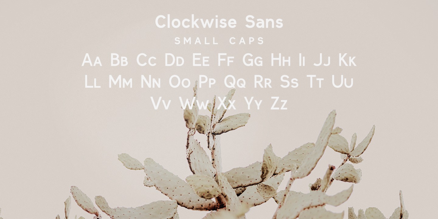 Пример шрифта Clockwise Italic
